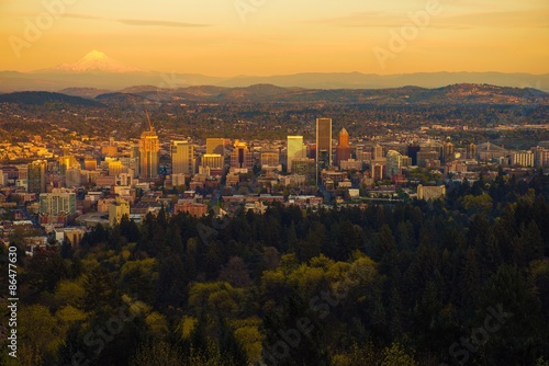 Portland Oregon Sunset Vista