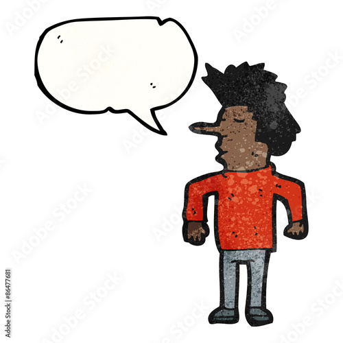 nosey man cartoon