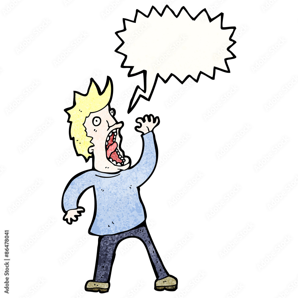 cartoon terrified man cartoon terrified man