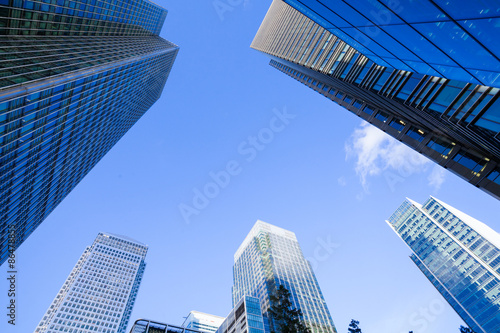 Windows of Skyscraper Business Office, Corporate building in Lon