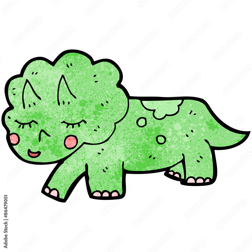 cartoon triceratops dinosaur
