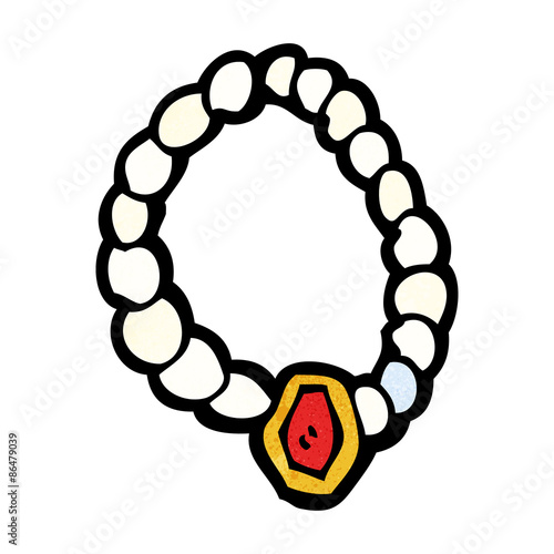 cartoon pearl necklace