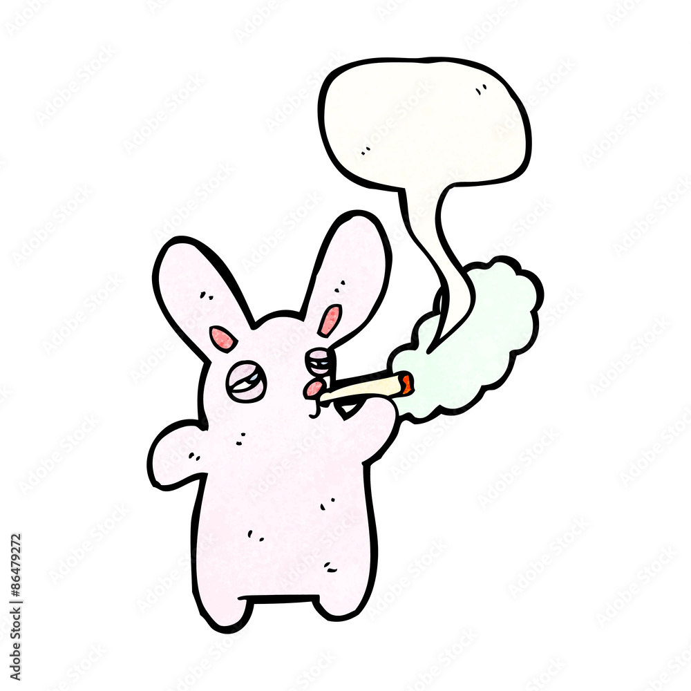 rabbit smoking cigarette cartoon rabbit smoking cigarette cartoon