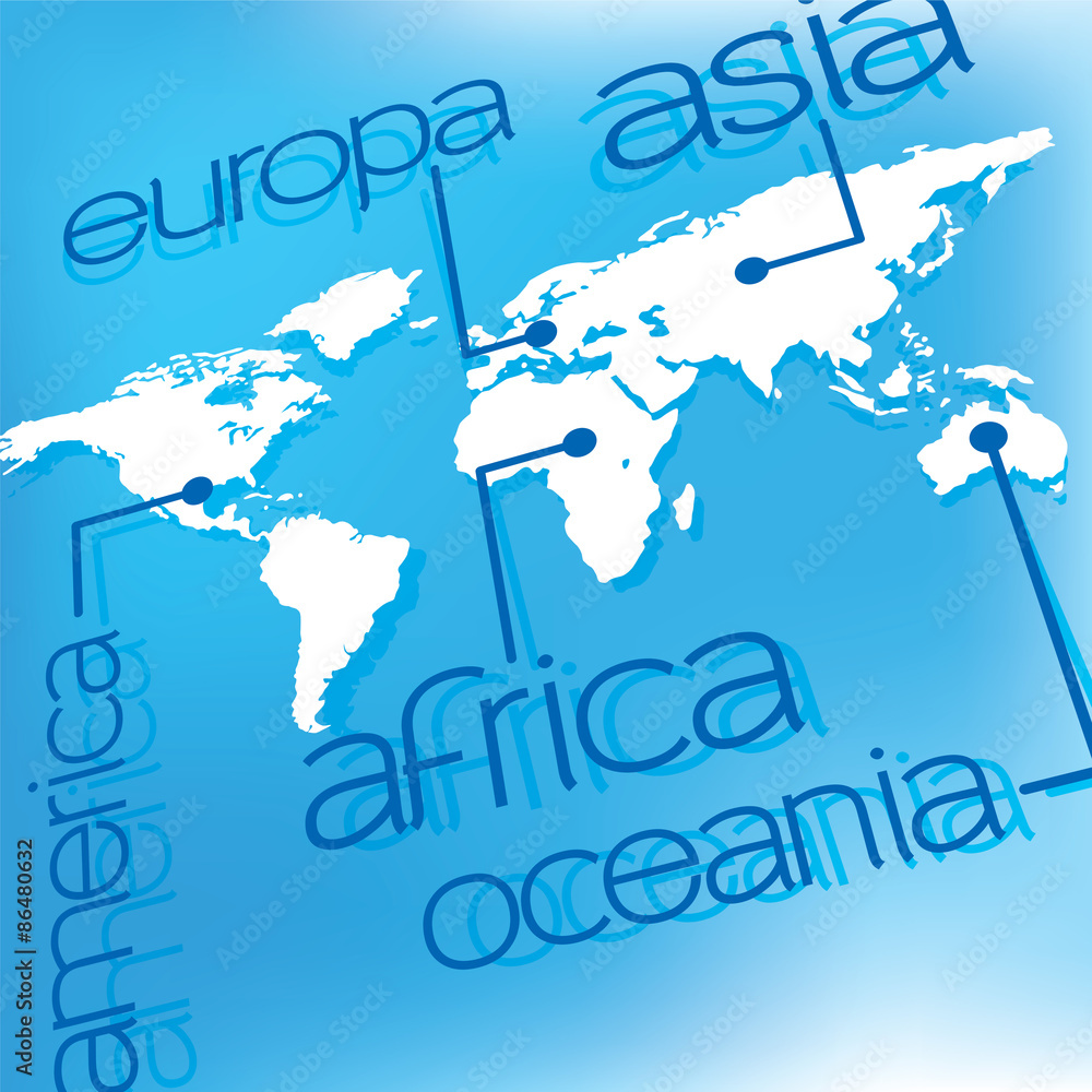 perspective infographic showing continents perspective infographic showing continents