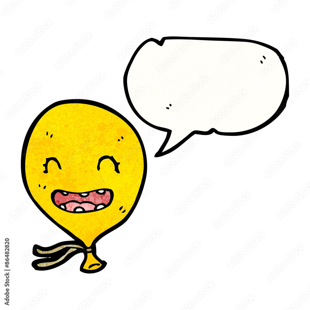 Obraz premium cartoon balloon with speech bubble