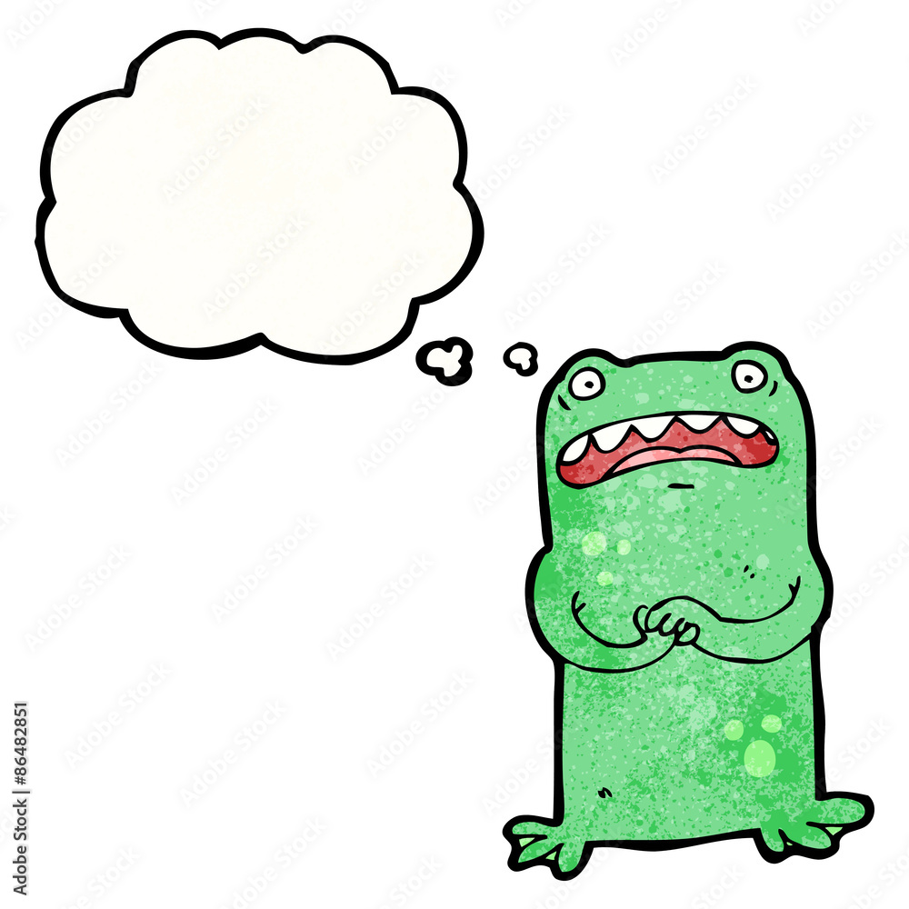 cartoon nervous frog cartoon nervous frog