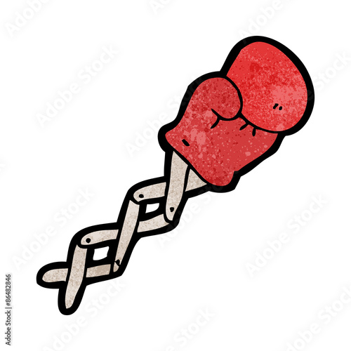joke boxing glove cartoon
