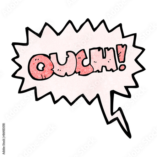 comic book ouch shout