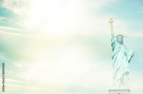 Statue of Liberty Sunny Sky