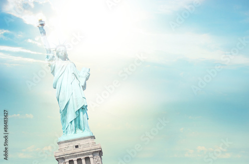Statue of Liberty Sunny Sky