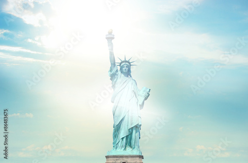 Statue of Liberty Sunny Sky