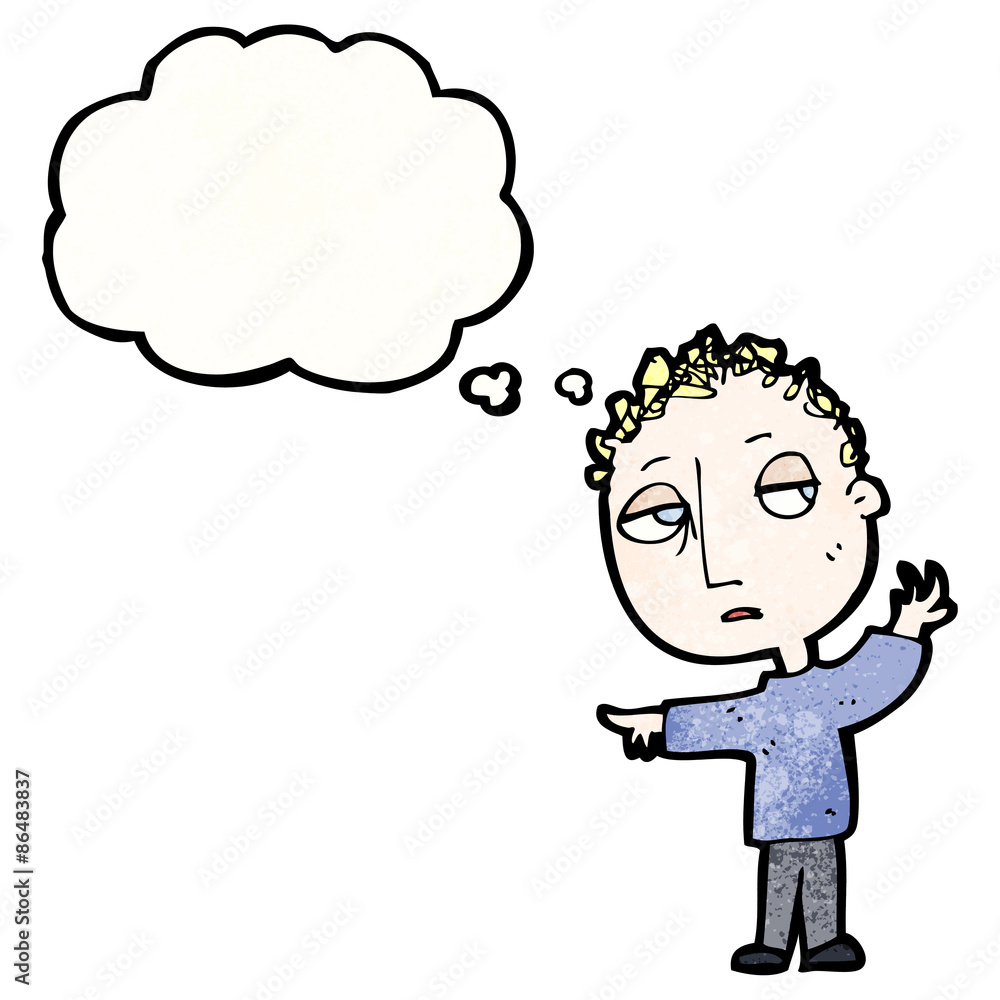 cartoon tired boy pointing cartoon tired boy pointing