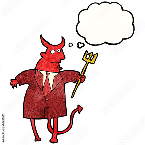 cartoon devil in suit