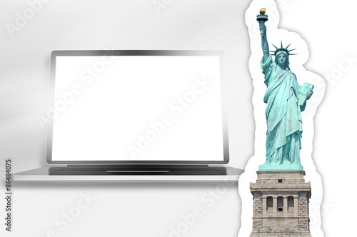 Computer Glossy Statue of L...