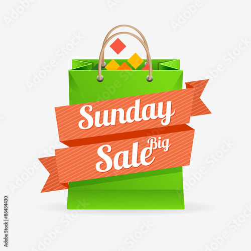Vector sale bag labels concept