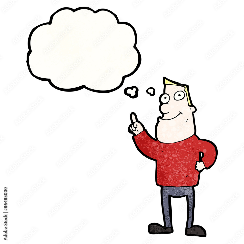 cartoon man with great idea cartoon man with great idea