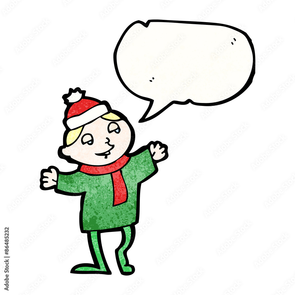 cartoon christmas elf