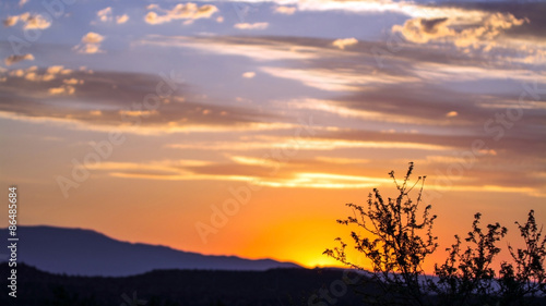 Arizona sky at sunset