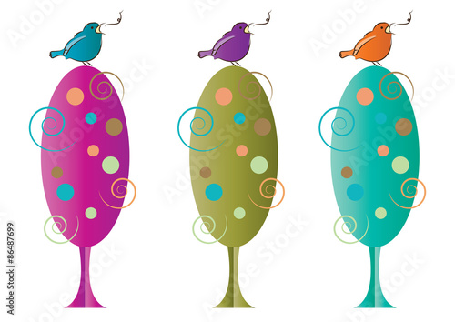 Birds in Tree