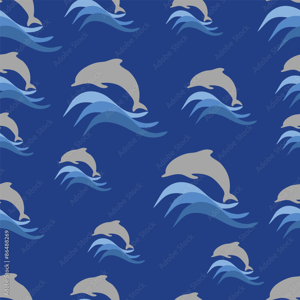 Naklejka premium Dolphin