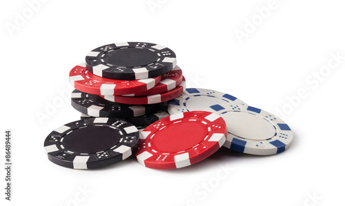 Cuadro en lienzo Casino chips