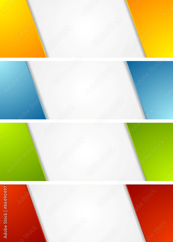 Abstract bright corporate banners