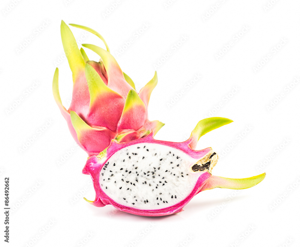 Dragon fruit isolate on white background Dragon fruit isolate on white background