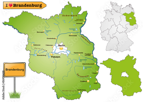 Karte von Brandenburg