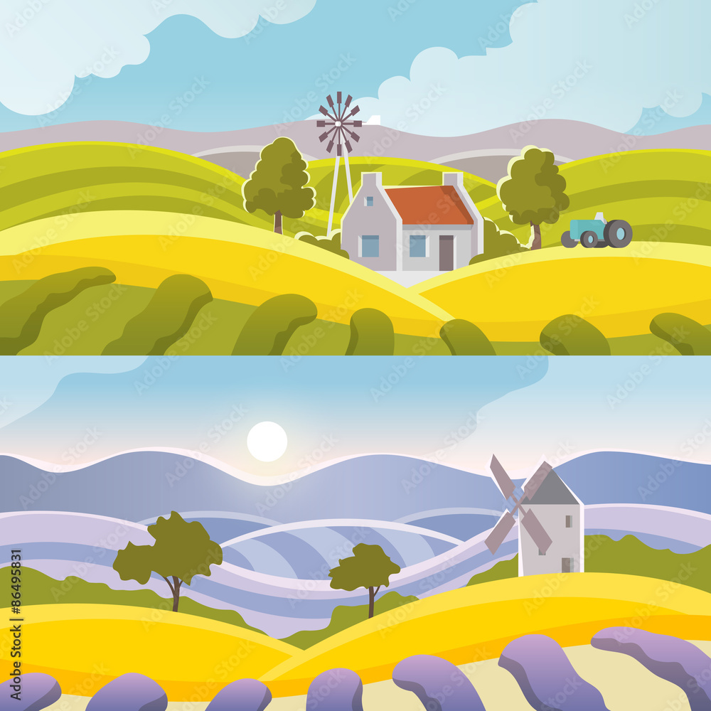 Rural Landscape Banner