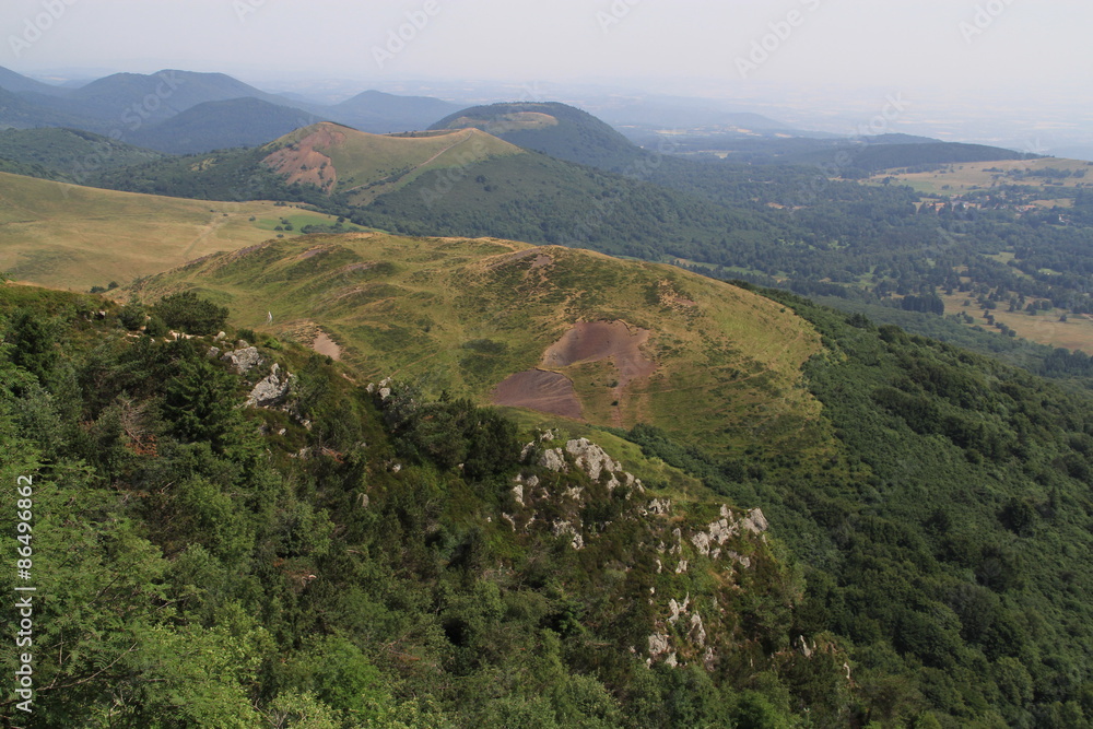 vue de la chaîne des Puy, Auvergne vue de la chaîne des Puy, Auvergne