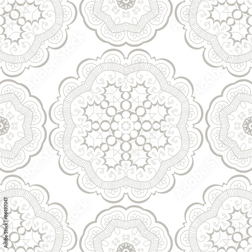 Abstract seamless doodle pattern
