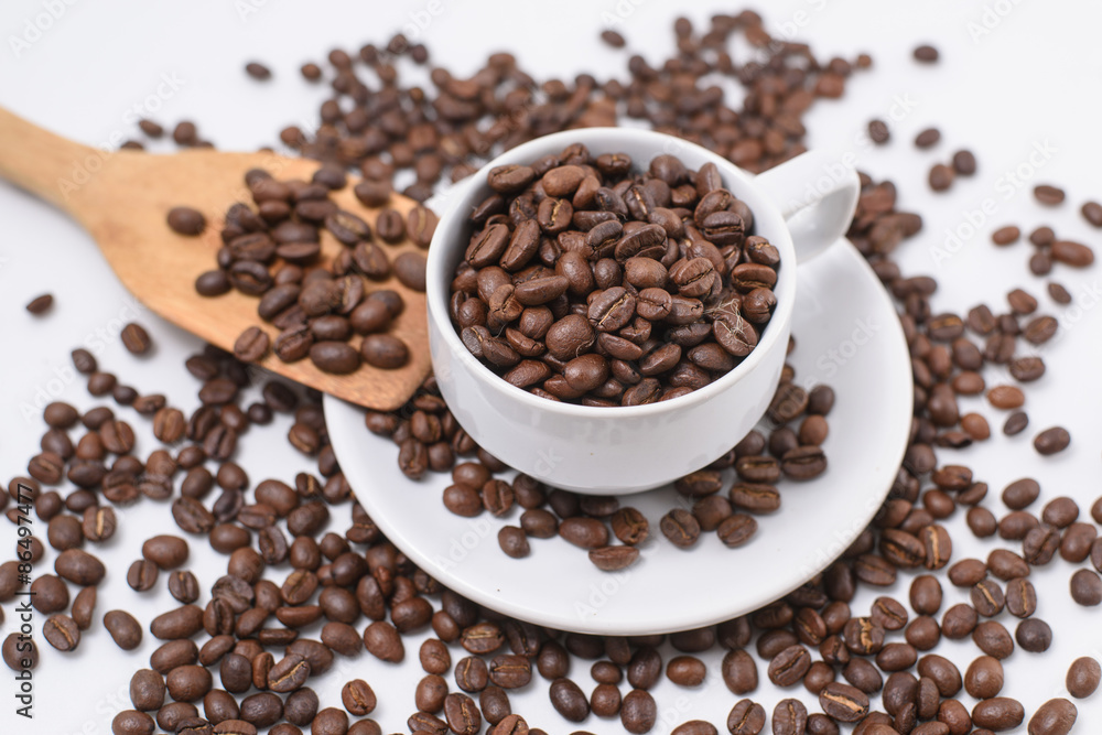 one coffee cup filled one coffee cup filled