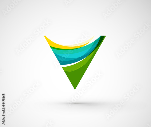 Free Download Abstract geometric company logo triangle, arrow - GFXLoad
