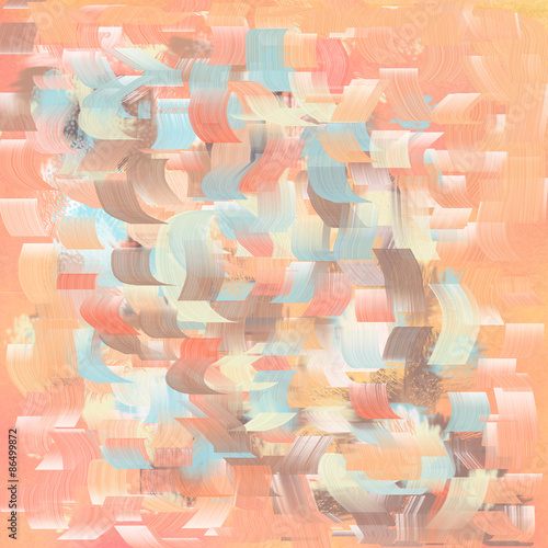 Texture, background and colorful grunge image. Abstract brush strokes. Artistic patterned background. Reflections on the waves.