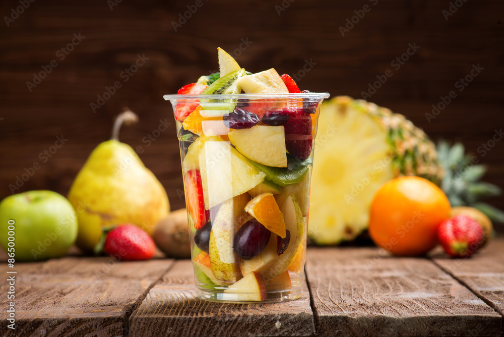 Fotografia Fruit salad to go