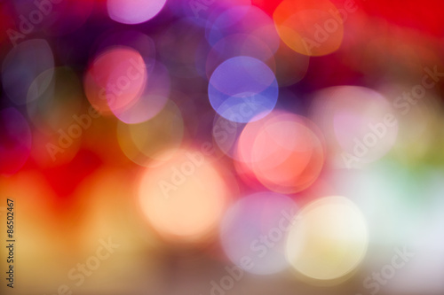 Bokeh blur at night for background of Christmaslight