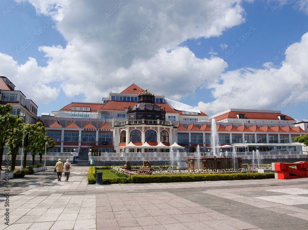 buildings and hotels in center of SOPOT town buildings and hotels in center of SOPOT town