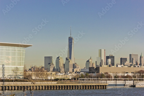 View of the Lower Manhattan skyline from Liberty National, Jersey City