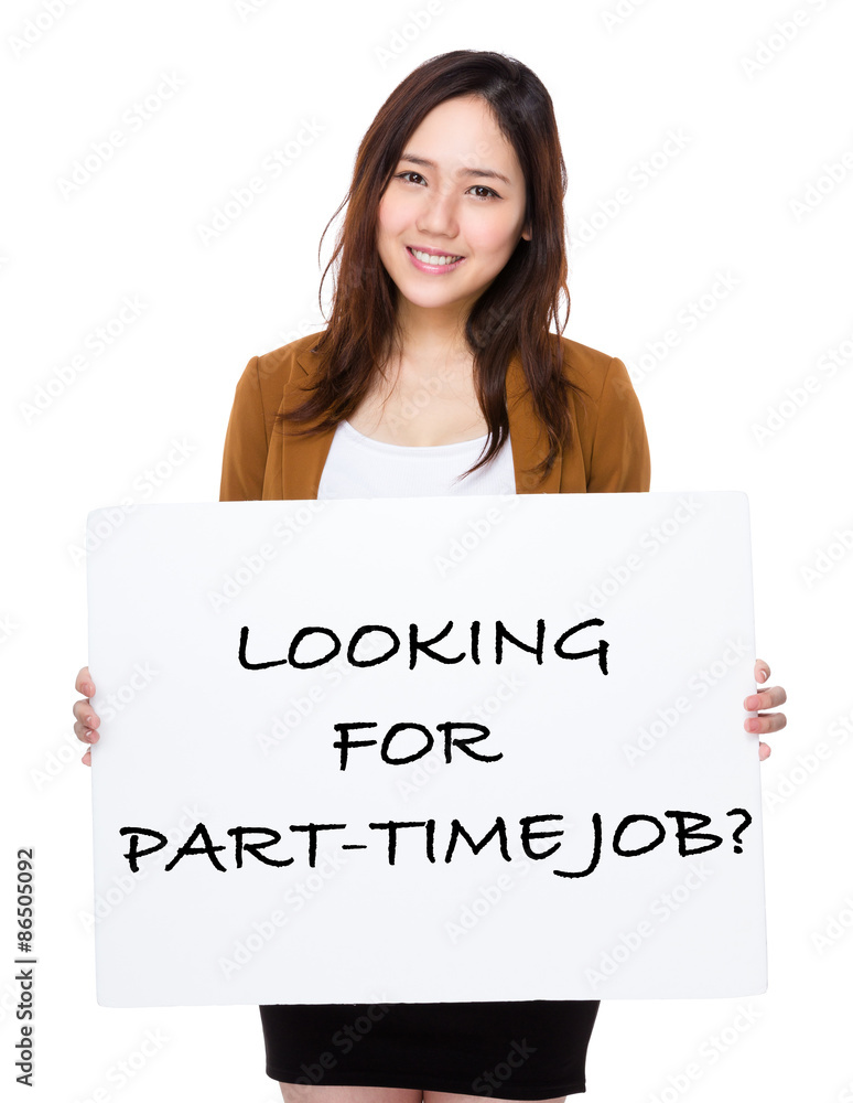 Beautiful businesswoman showing a board showing with looking for Beautiful businesswoman showing a board showing with looking for