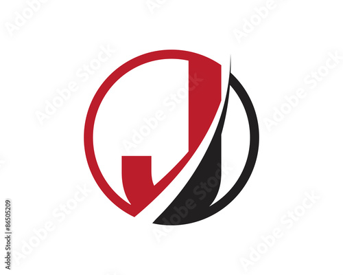 J Letter Logo Swoosh CIrcle Free Download J Letter Logo Swoosh CIrcle - GFXLoad