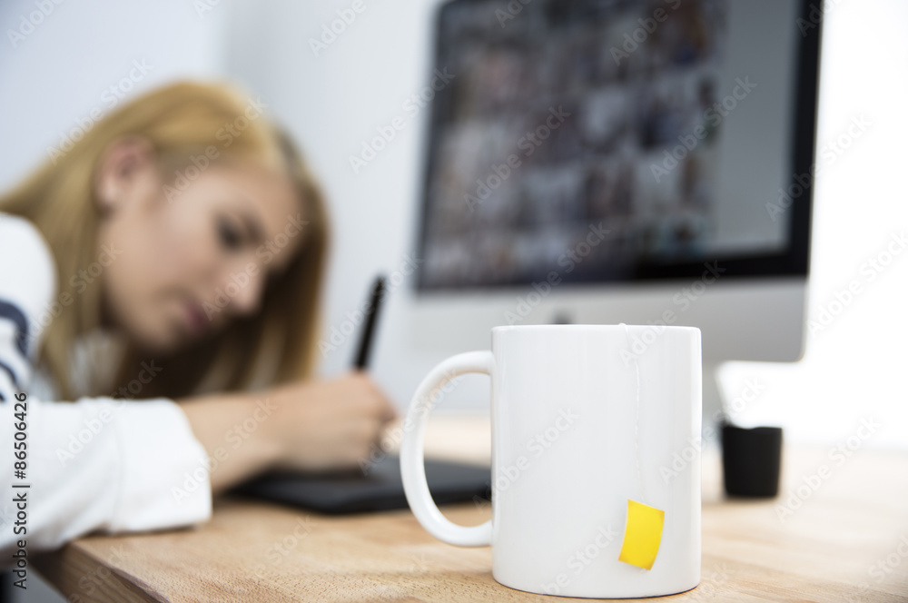 Woman working in office Woman working in office
