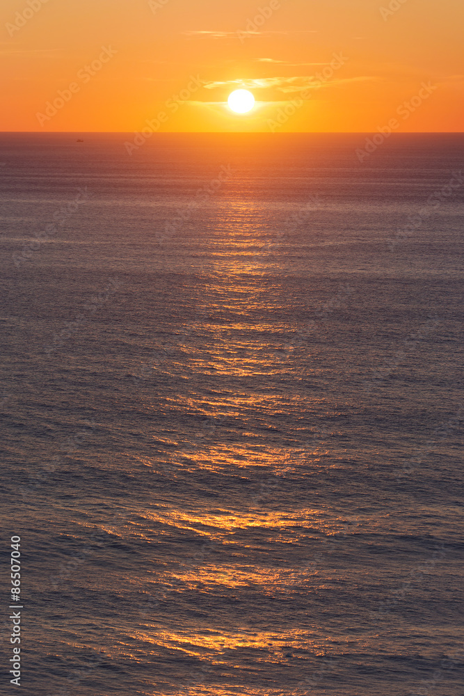 sunset on the ocean sunset on the ocean