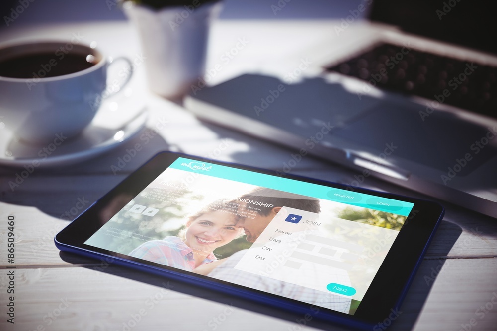 Composite image of dating website Composite image of dating website