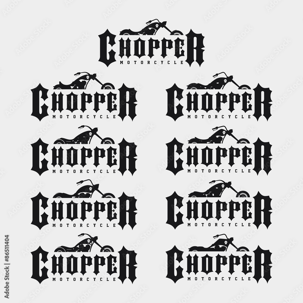 Obraz premium chopper motorcycle