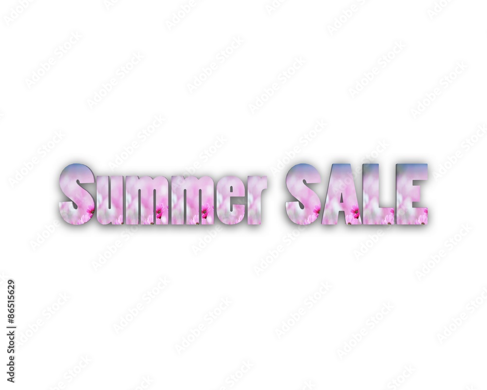 Fototapeta premium sommer sale 3d wort 