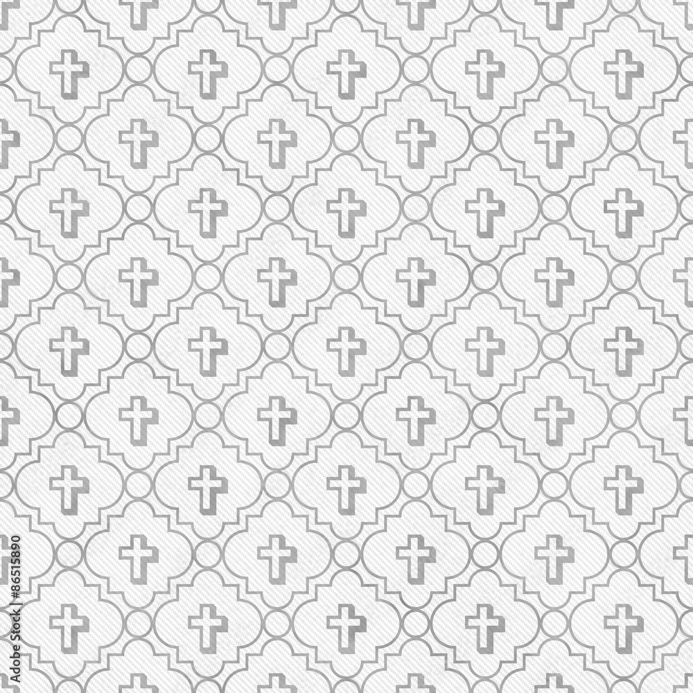 Gray and White Cross Symbol Tile Pattern Repeat Background Gray and White Cross Symbol Tile Pattern Repeat Background