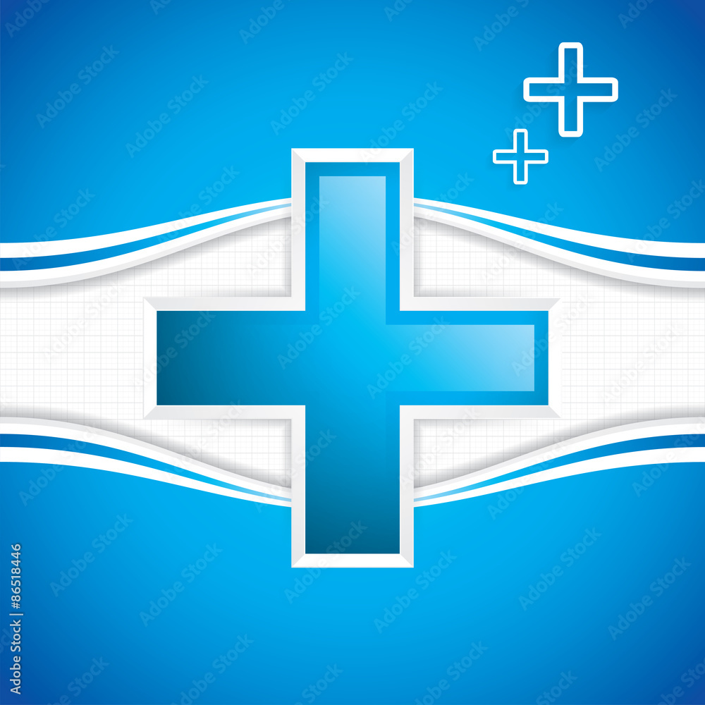 Obraz premium Blue cross