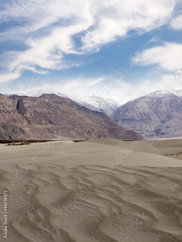 Desert and mountains in Ladakh Region, India