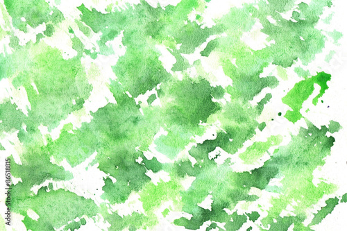 Watercolor green background