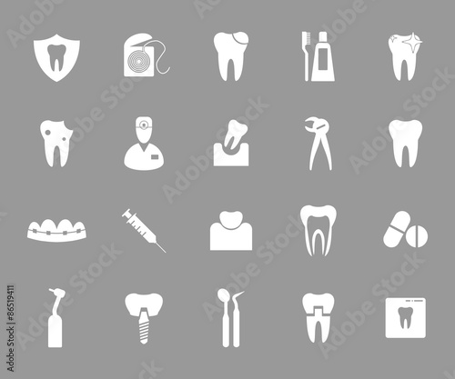 Dental icons.